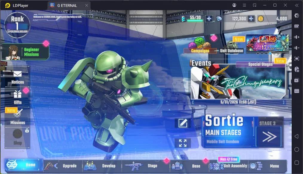 SD Gundam G Generation ETERNAL Accounts Global| Rank 1 | FreshStory | 100+K Diamond, Selec image 1