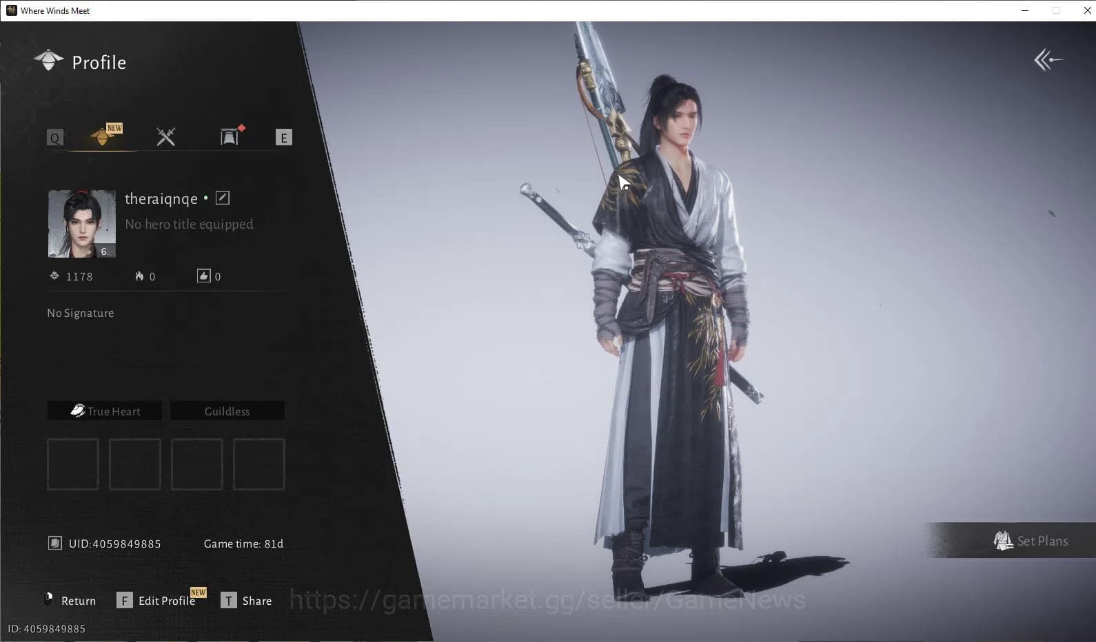 Where Winds Meet Accounts GLOBAL Lv6| Fresh Starter| 1 Harmoni Core, Anthem image 1