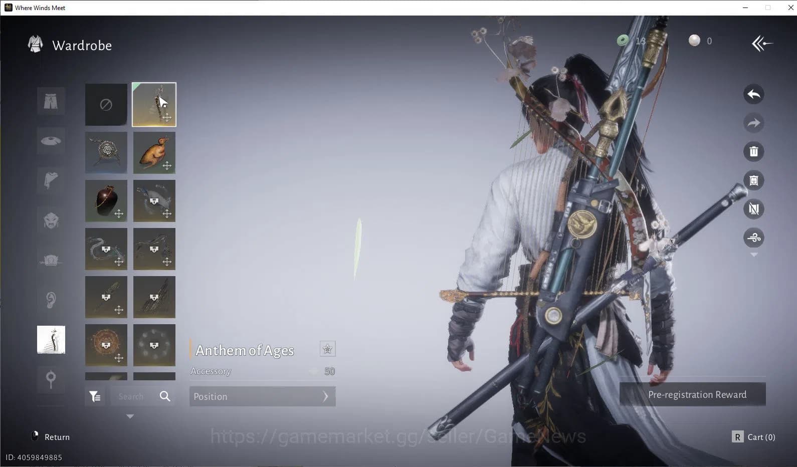 Where Winds Meet Accounts GLOBAL Lv6| Fresh Starter| 1 Harmoni Core, Anthem image 10