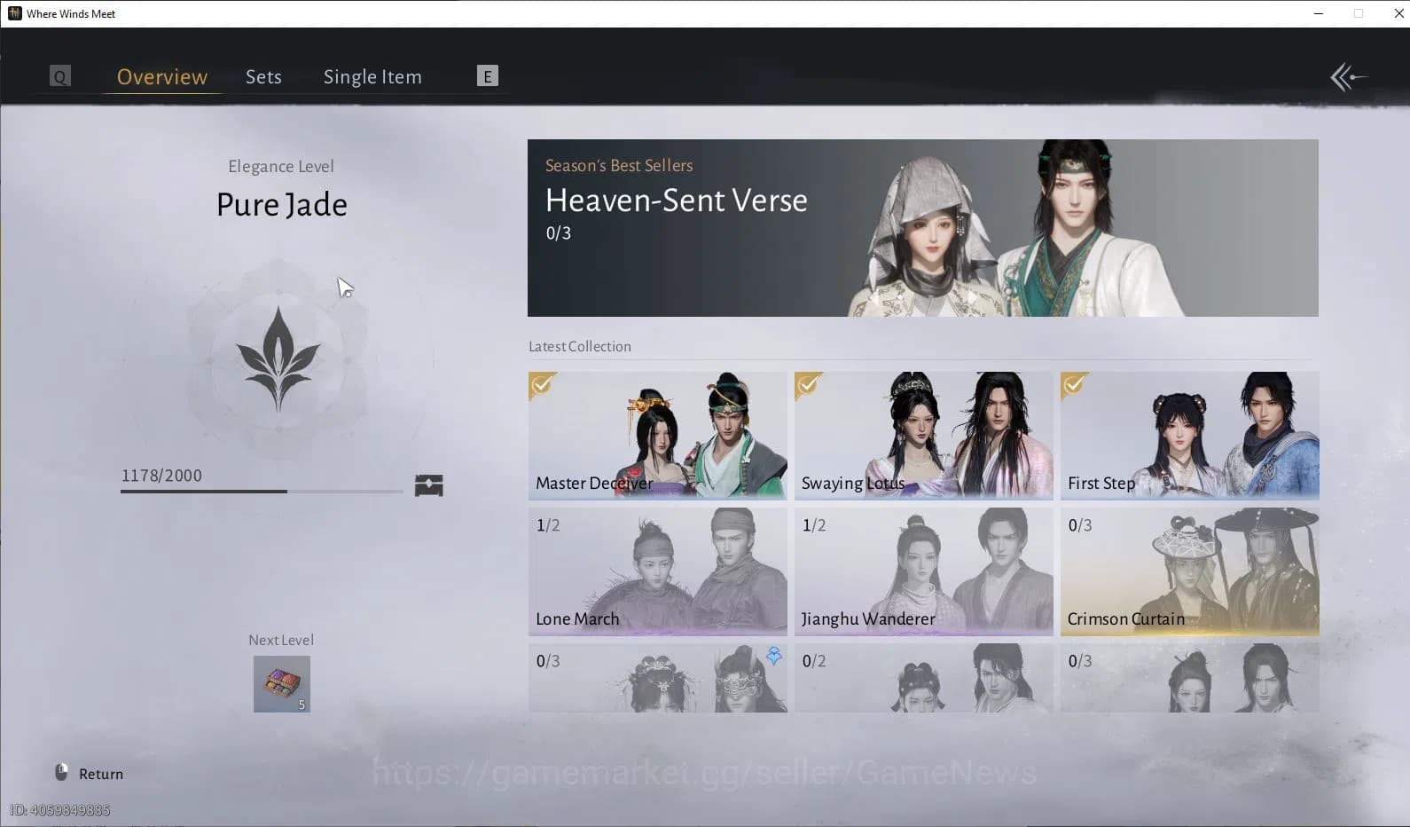 Where Winds Meet Accounts GLOBAL Lv6| Fresh Starter| 1 Harmoni Core, Anthem image 8