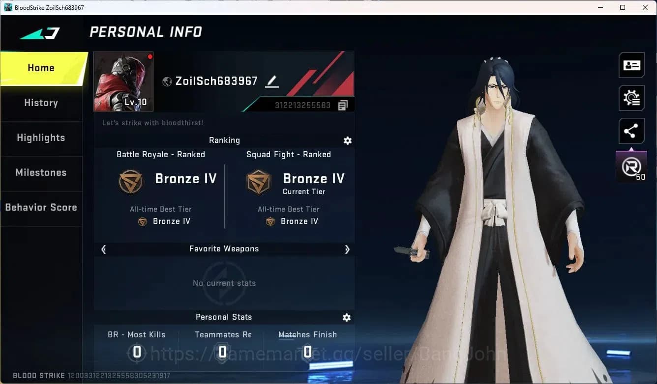 Blood Strike Accounts ASIA | Limited Butterfly Knife (2nd Anniv) | EVANG image 1