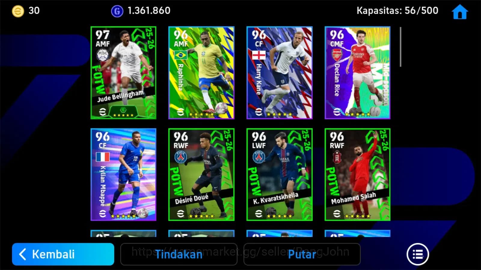 eFootball Accounts ANDROID|PW 3172|Yaya toure epic,de gea show,ronald image 1