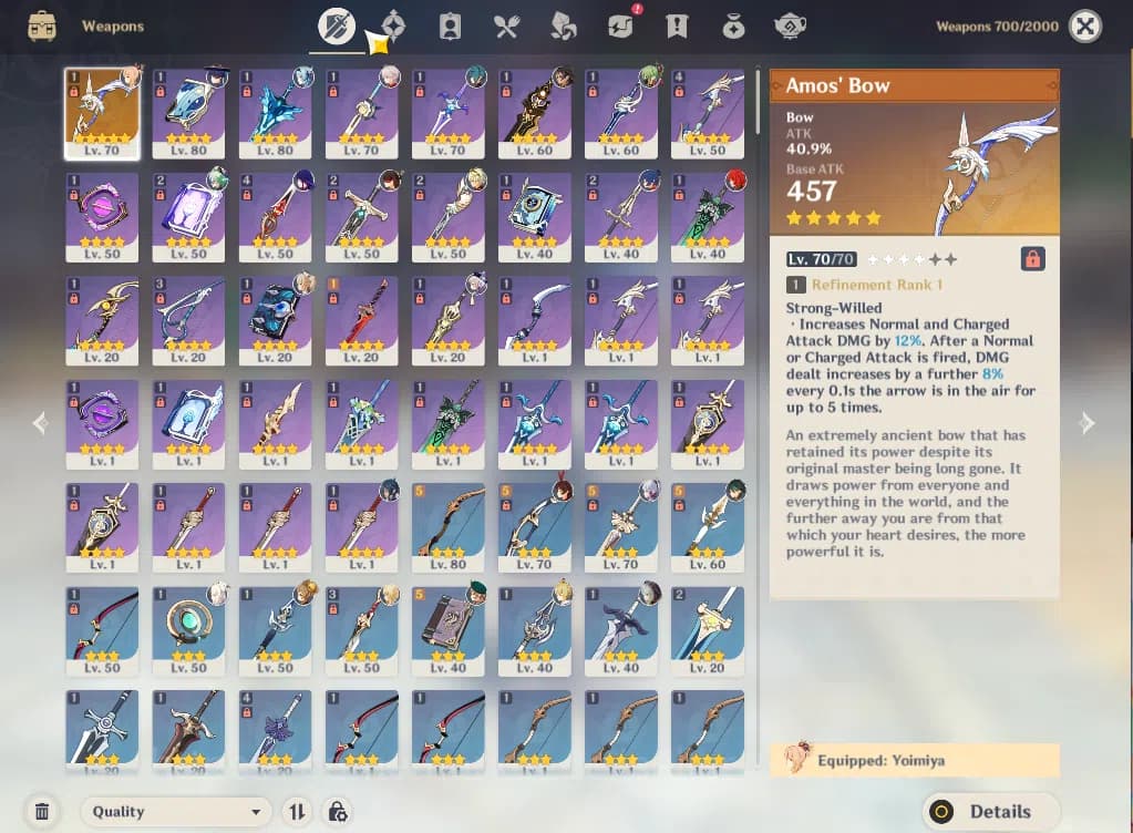 Genshin Impact Accounts ASIA|AR51|7Limited+1(*5Weapon)|Kazuha,Wanderer,Xia image 12