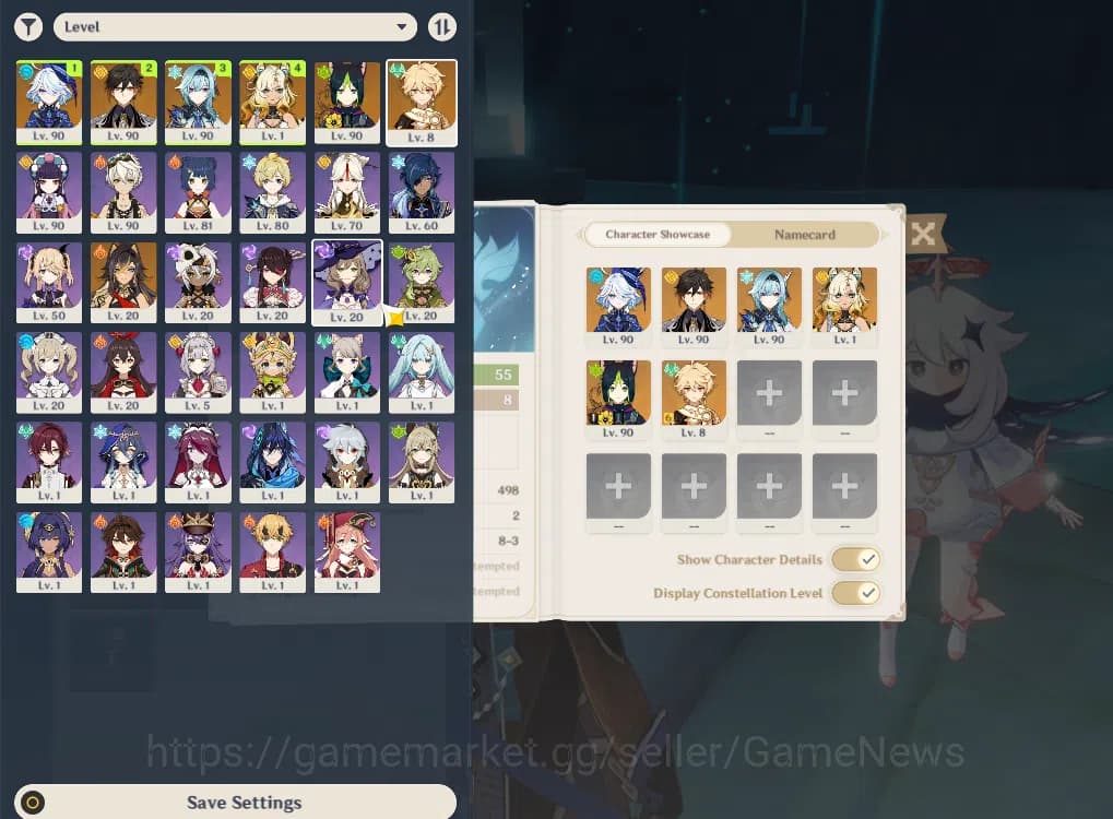 Genshin Impact Accounts ASIA|AR 55|4 Limited +2(*5Weapon)|Furina+Sign,Xilo image 2