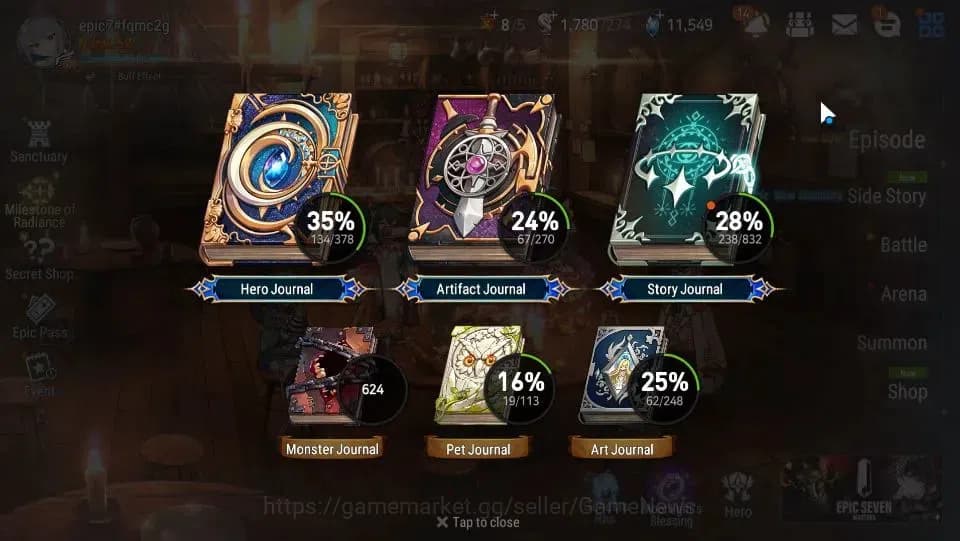 Epic Seven Accounts GLOBAL|UnVerif|6 ML(LOTScales,BArunka,NM Luna,TA C image 3