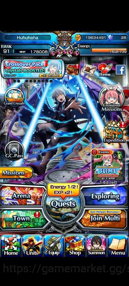 Grand Summoners Accounts Global|Rank 91||18 Ascend+9 TW|[Fen,DL Rimuru,Isli image 18