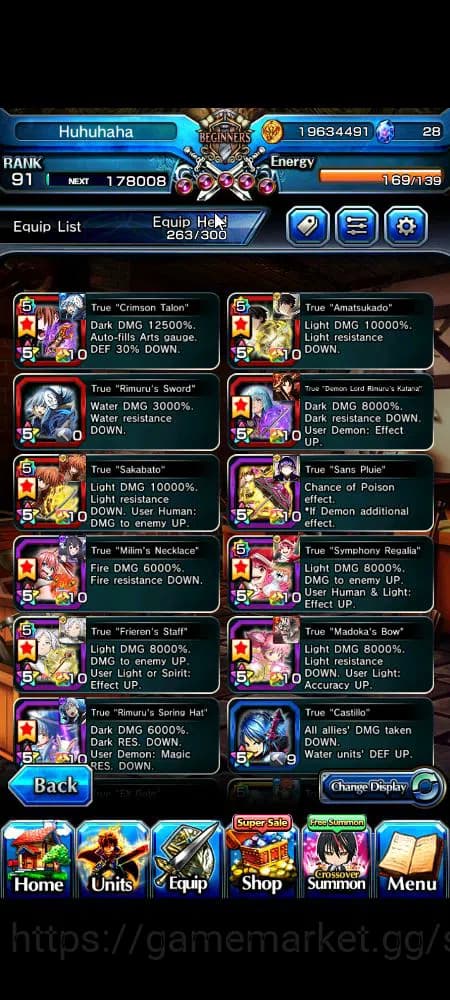 Grand Summoners Accounts Global|Rank 91||18 Ascend+9 TW|[Fen,DL Rimuru,Isli image 20