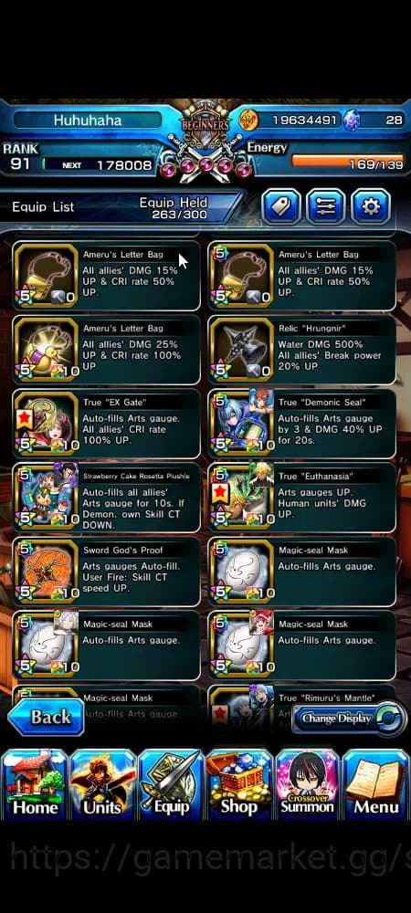 Grand Summoners Accounts Global|Rank 91||18 Ascend+9 TW|[Fen,DL Rimuru,Isli image 3