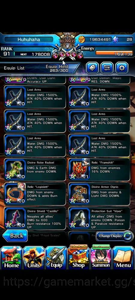 Grand Summoners Accounts Global|Rank 91||18 Ascend+9 TW|[Fen,DL Rimuru,Isli image 6