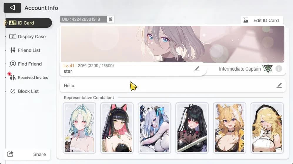Chaos Zero Nightmare Accounts GLOBAL Lv 41|7 SSR[Heidemarie+Sign,Rita,Narja,Magn image 2