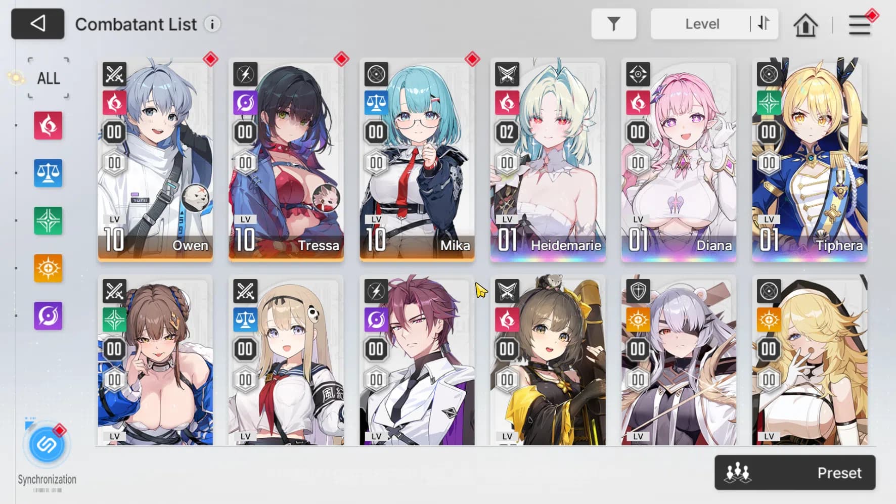Chaos Zero Nightmare Accounts "GLOBAL | Lv 53 | 10 Limit, Heidemarie EM 2, Diana image 1
