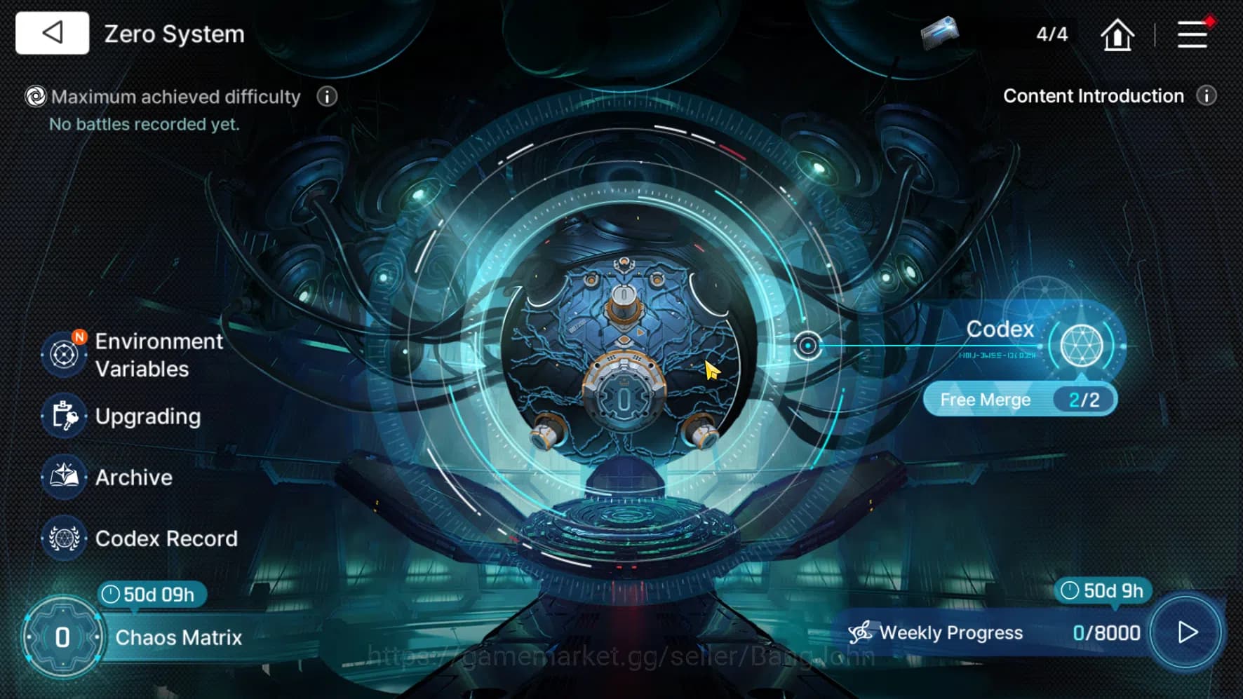 Chaos Zero Nightmare Accounts "GLOBAL | Lv 53 | 10 Limit, Heidemarie EM 2, Diana image 9