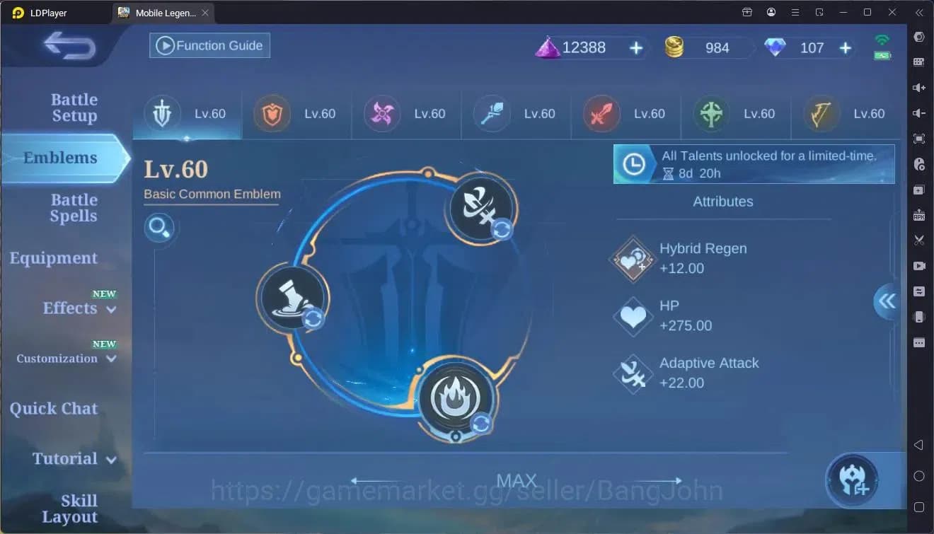 Mobile Legends: Bang Bang Accounts Global|Hero 117|Skin 217|KOF Karina|Transformers R image 20