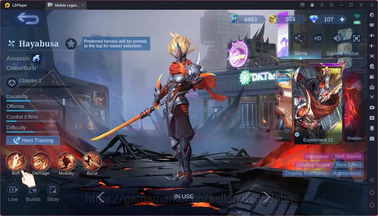 Mobile Legends: Bang Bang Accounts Global|Hero 117|Skin 217|KOF Karina|Transformers R image 5
