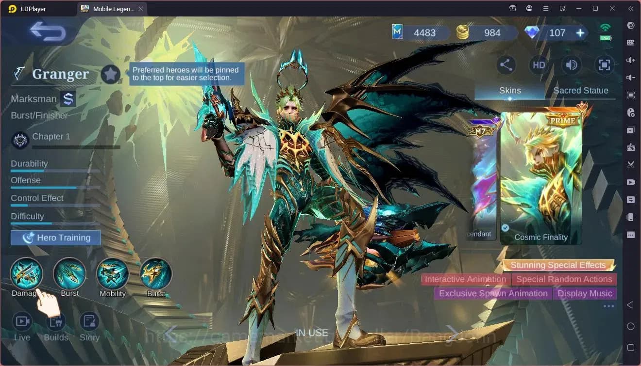 Mobile Legends: Bang Bang Accounts Global|Hero 117|Skin 217|KOF Karina|Transformers R image 9