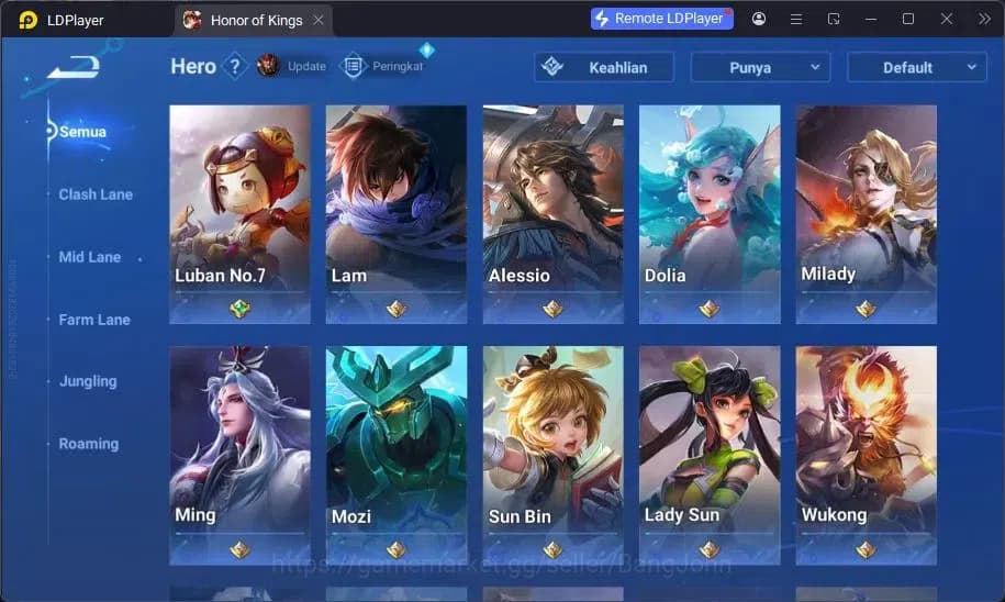 Honor of Kings Accounts Global | 39H 25S | AoT Mayene, LEGEND Lady Sun | L image 2