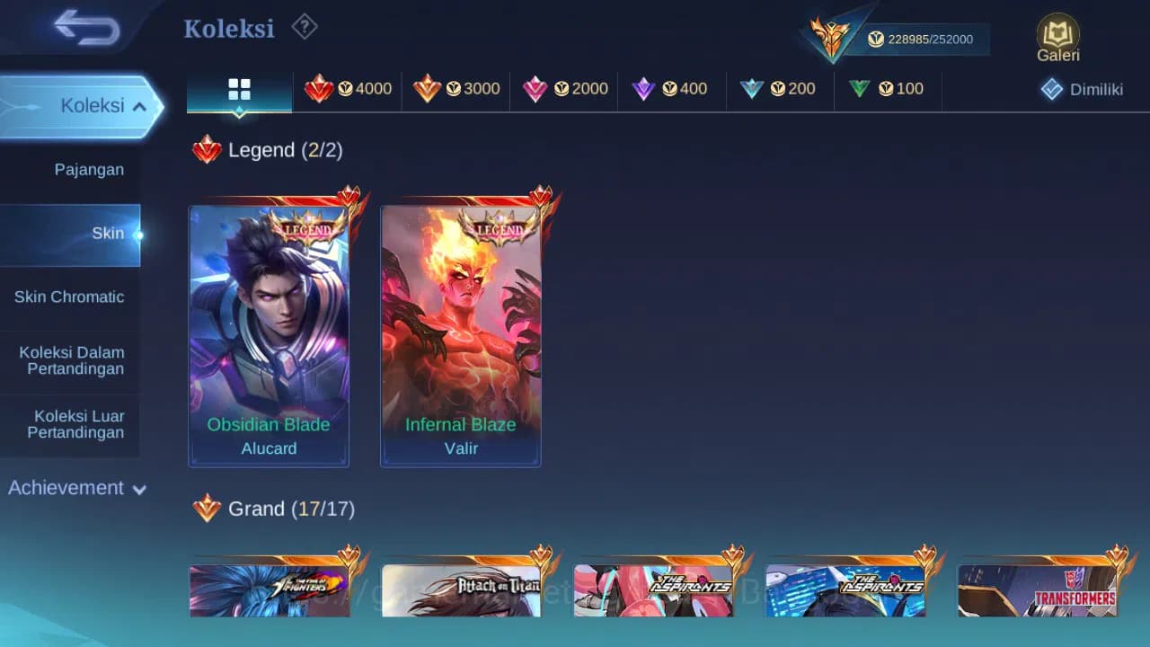 Mobile Legends: Bang Bang Accounts Hero 132 Skin 570 | Collector Ling | AOT Fanny | A image 1