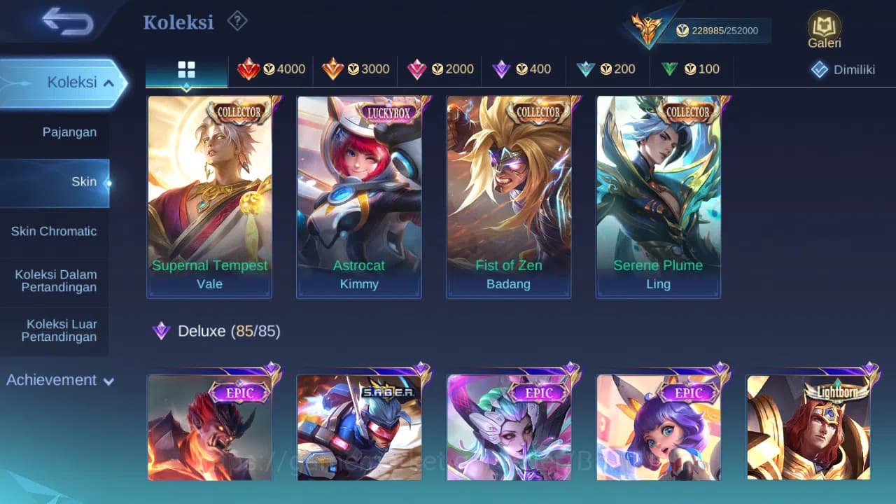 Mobile Legends: Bang Bang Accounts Hero 132 Skin 570 | Collector Ling | AOT Fanny | A image 9
