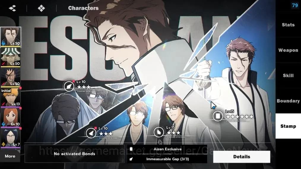 BLEACH: Soul Resonance Accounts NA Crunchyroll|LV 32|6 SSR [(AizenB1,Urahara,Zarak image 5