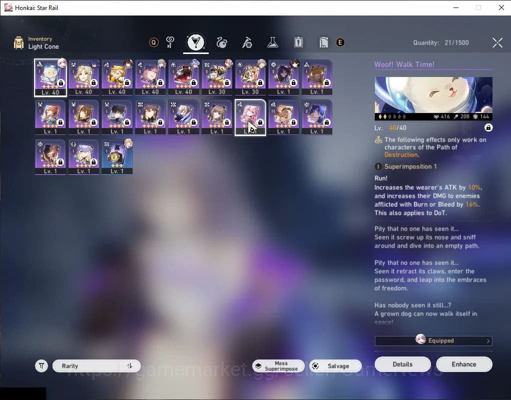 Honkai Star Rail Accounts ASIA|TL 40|1 Golden Companion|5 Limited|SW 999,Spa image 8