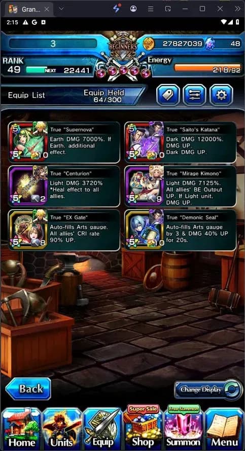 Grand Summoners Accounts Global | Rank 49 | 3 Ascend | Saito TW | WH Fen TW image 1