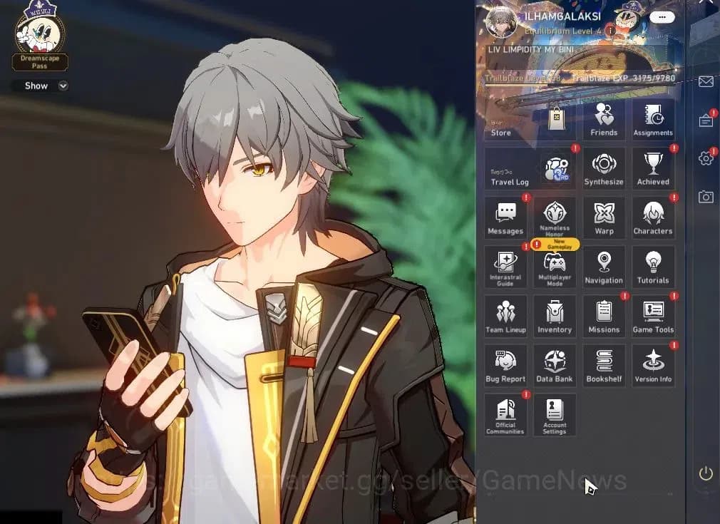 Honkai Star Rail Accounts Asia|TL 58|1 Golden Companion|7 Limited|Castorice+ image 1