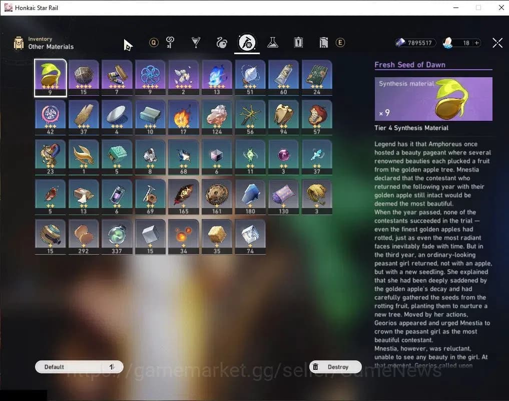 Honkai Star Rail Accounts Asia|TL 58|1 Golden Companion|7 Limited|Castorice+ image 10