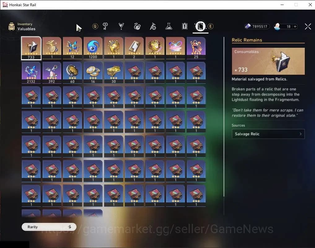 Honkai Star Rail Accounts Asia|TL 58|1 Golden Companion|7 Limited|Castorice+ image 11