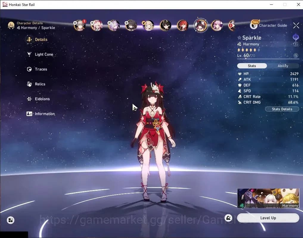 Honkai Star Rail Accounts Asia|TL 58|1 Golden Companion|7 Limited|Castorice+ image 18