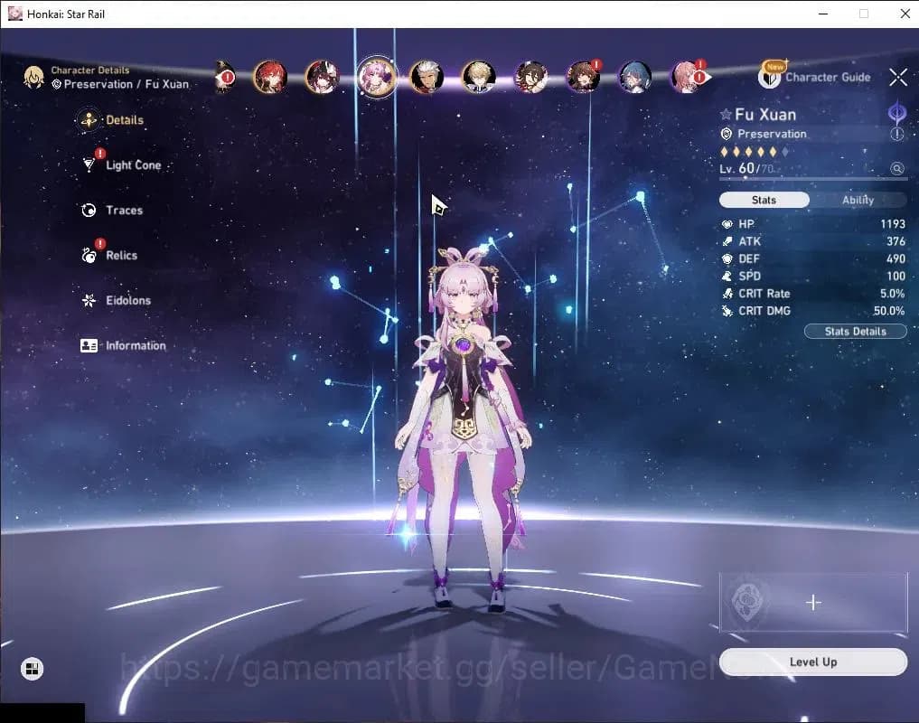 Honkai Star Rail Accounts Asia|TL 58|1 Golden Companion|7 Limited|Castorice+ image 20