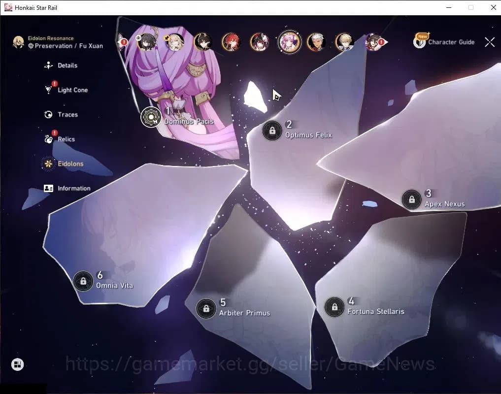 Honkai Star Rail Accounts Asia|TL 58|1 Golden Companion|7 Limited|Castorice+ image 6