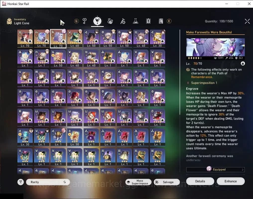 Honkai Star Rail Accounts Asia|TL 58|1 Golden Companion|7 Limited|Castorice+ image 7