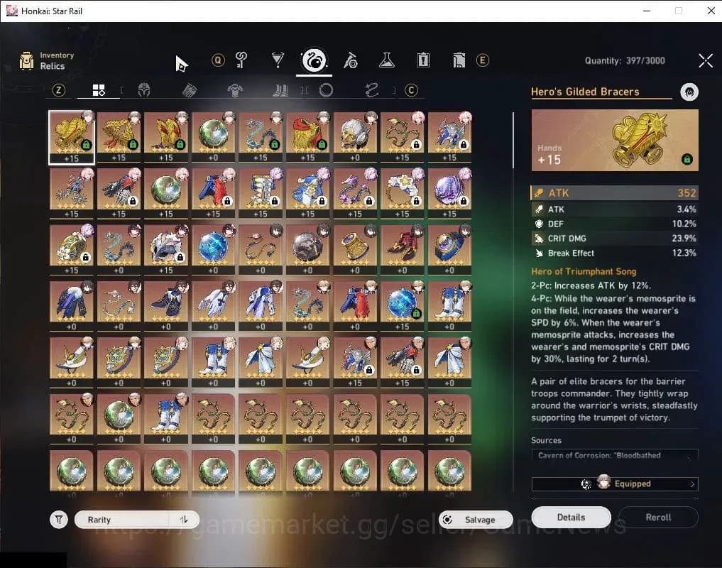 Honkai Star Rail Accounts Asia|TL 58|1 Golden Companion|7 Limited|Castorice+ image 9