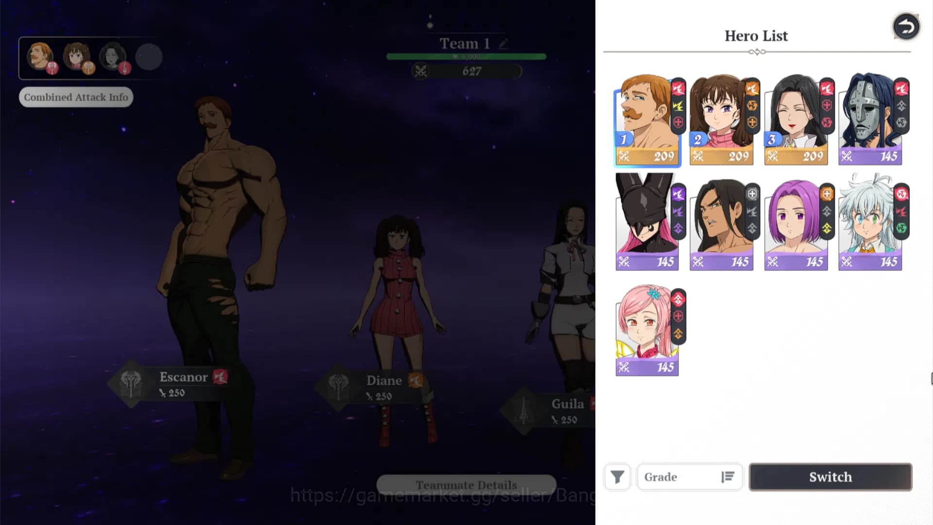 The Seven Deadly Sins: Origin Accounts EUROPE|Fresh Starter Lvl 2|3 SSR| Escanor, Diane, image 10