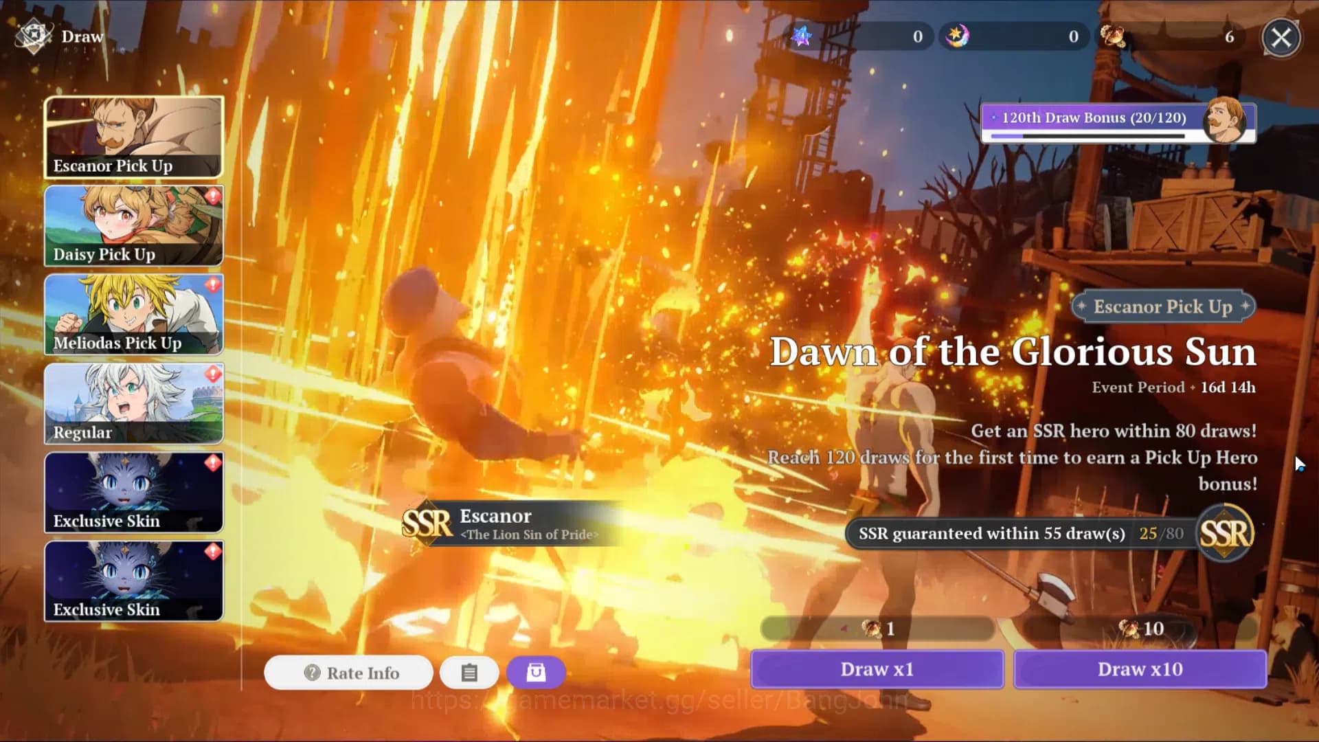 The Seven Deadly Sins: Origin Accounts EUROPE|Fresh Starter Lvl 2|3 SSR| Escanor, Diane, image 6