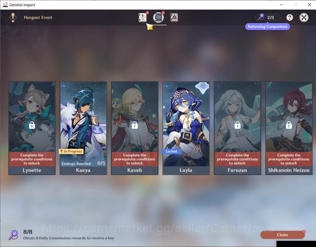 Genshin Impact Accounts ASIA|AR 56|5 Limited+5(*5Wep)|(NeuvileeteC1,Nahida image 4