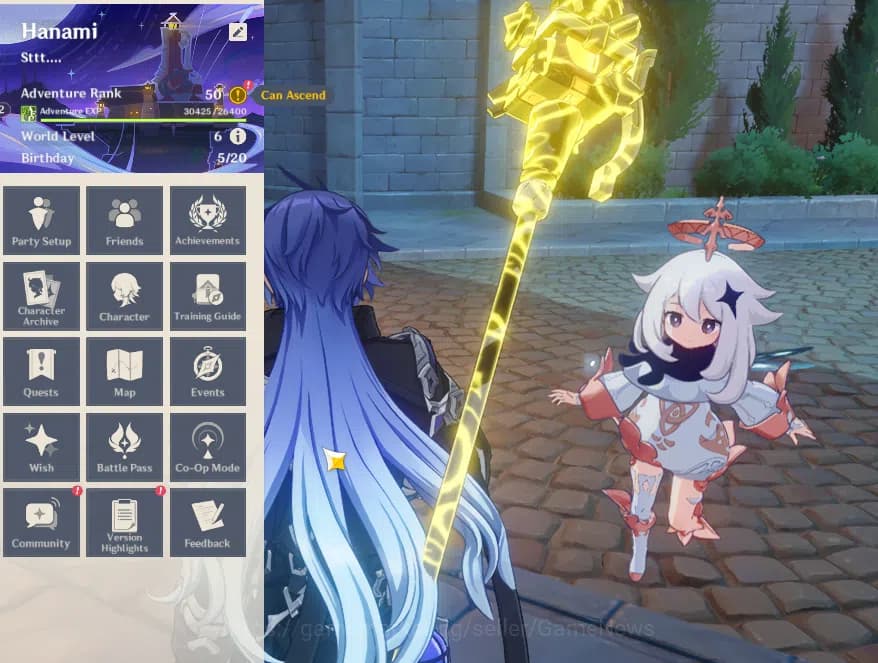 Genshin Impact Accounts ASIA|AR50|3Limited+26(*4Character)|Flins,Ineffa,Va image 1