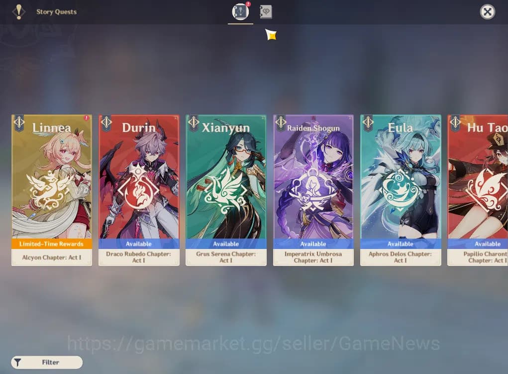 Genshin Impact Accounts ASIA|AR50|3Limited+26(*4Character)|Flins,Ineffa,Va image 13