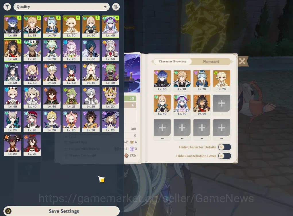 Genshin Impact Accounts ASIA|AR50|3Limited+26(*4Character)|Flins,Ineffa,Va image 2