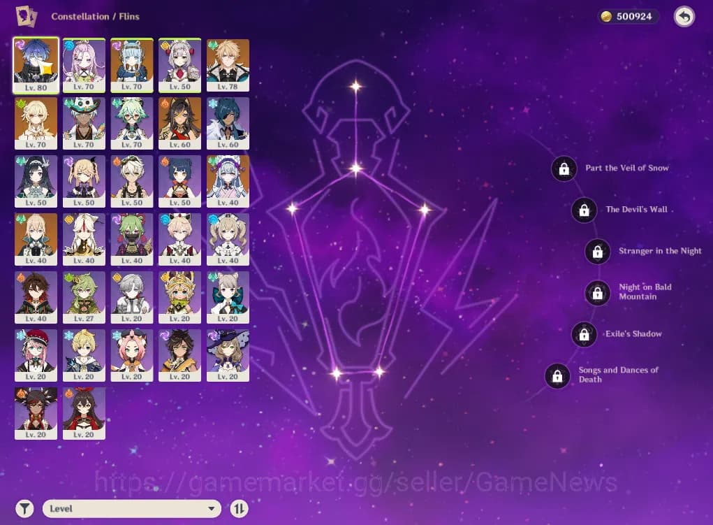 Genshin Impact Accounts ASIA|AR50|3Limited+26(*4Character)|Flins,Ineffa,Va image 3