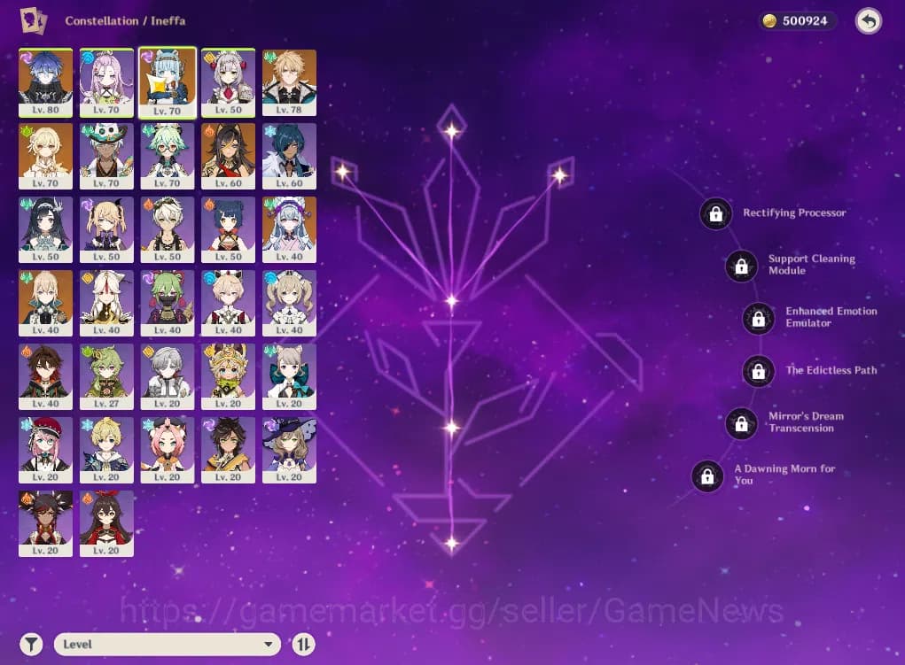 Genshin Impact Accounts ASIA|AR50|3Limited+26(*4Character)|Flins,Ineffa,Va image 4