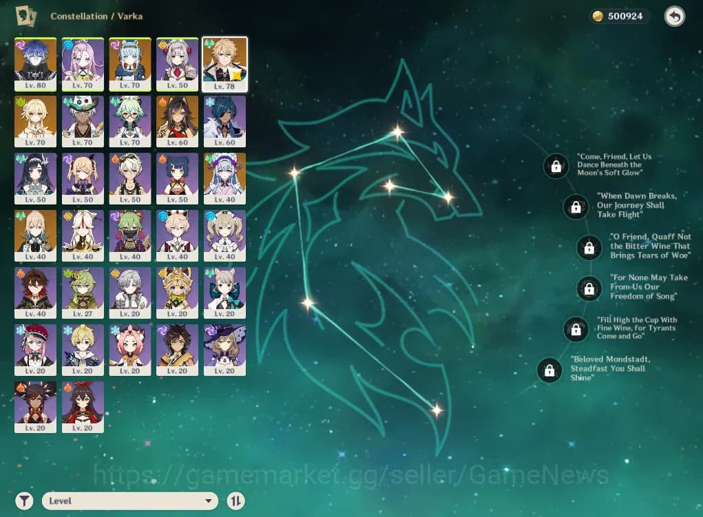 Genshin Impact Accounts ASIA|AR50|3Limited+26(*4Character)|Flins,Ineffa,Va image 5