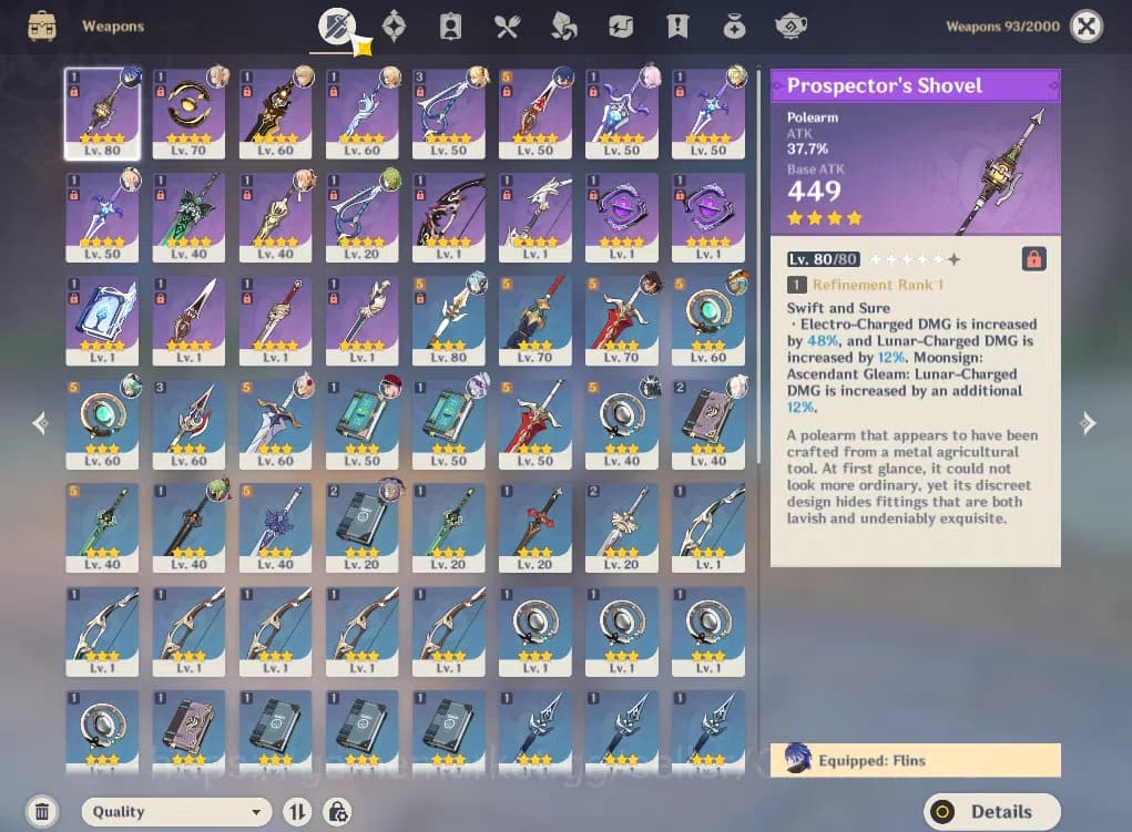 Genshin Impact Accounts ASIA|AR50|3Limited+26(*4Character)|Flins,Ineffa,Va image 6