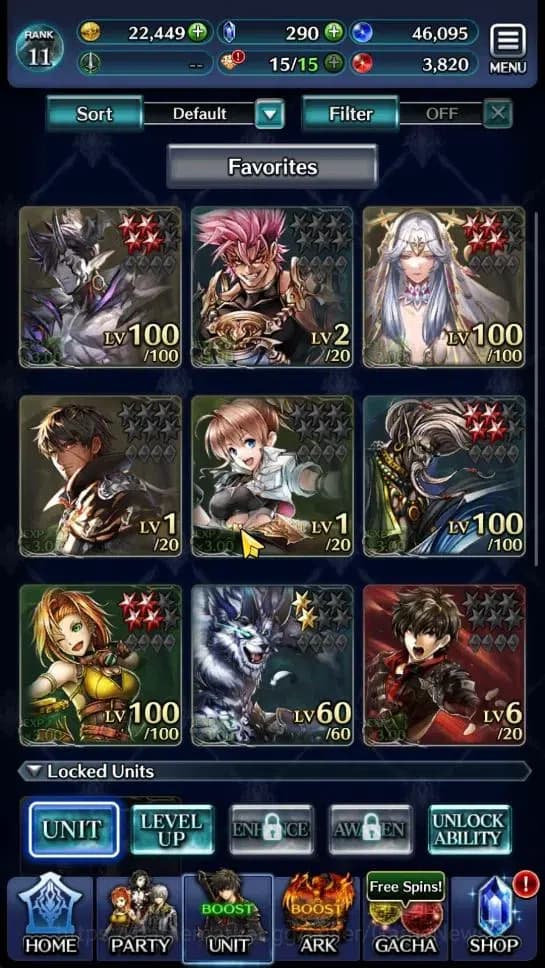 Last Cloudia Accounts GLOBAL|Rank 11|Top Tier Unit [Demon Lord Judecca-S image 1