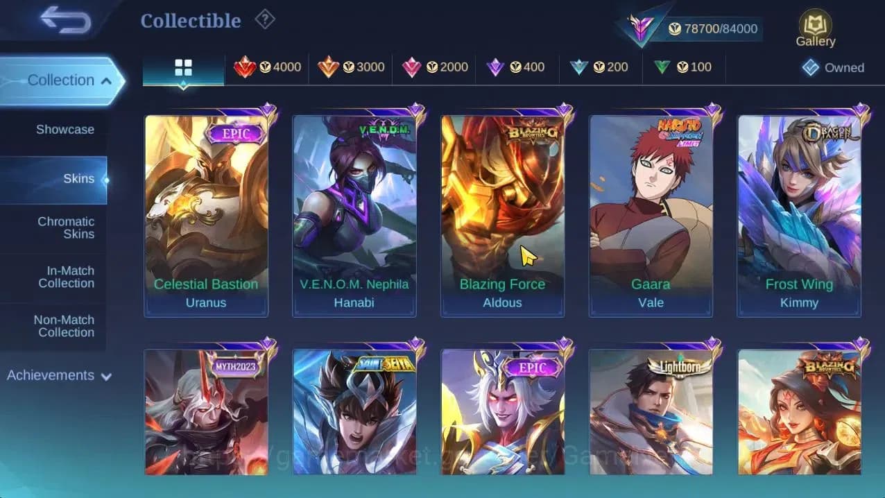 Mobile Legends: Bang Bang Accounts Hero 130|Skin278|HighGlory 56|Hanabi Vessel,Aspira image 9