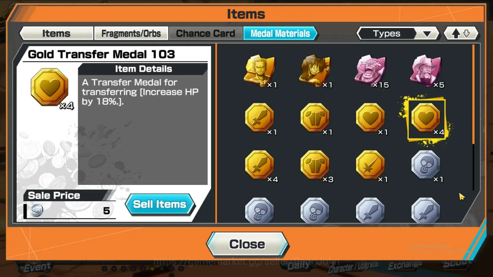One Piece Bounty Rush Accounts GLOBAL|GF 497|4Ex|St Nusjuro,DD Shanks, FR Shanks, image 1