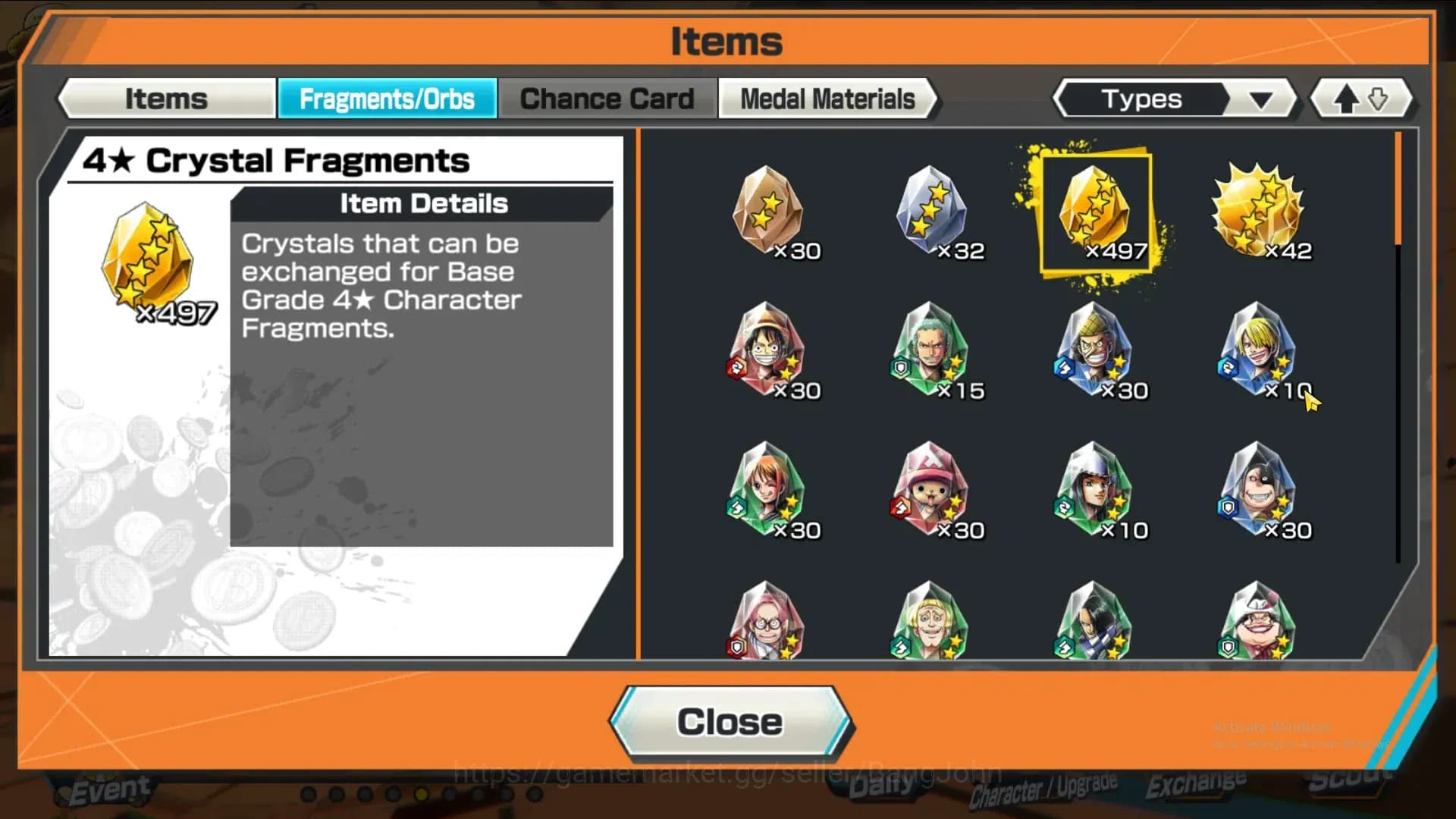 One Piece Bounty Rush Accounts GLOBAL|GF 497|4Ex|St Nusjuro,DD Shanks, FR Shanks, image 2