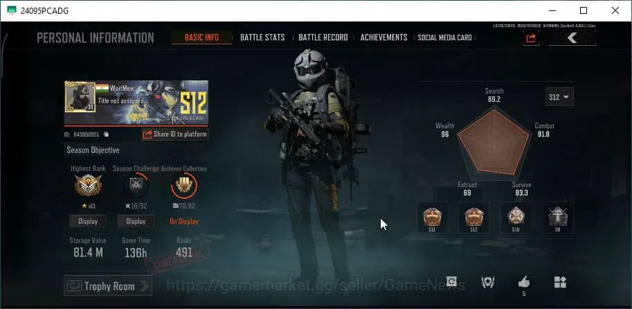 Arena Breakout Accounts MOBILE|Lv30|SV 81,4M|CV 67M|5 Set|B AN-94,Decree L image 2