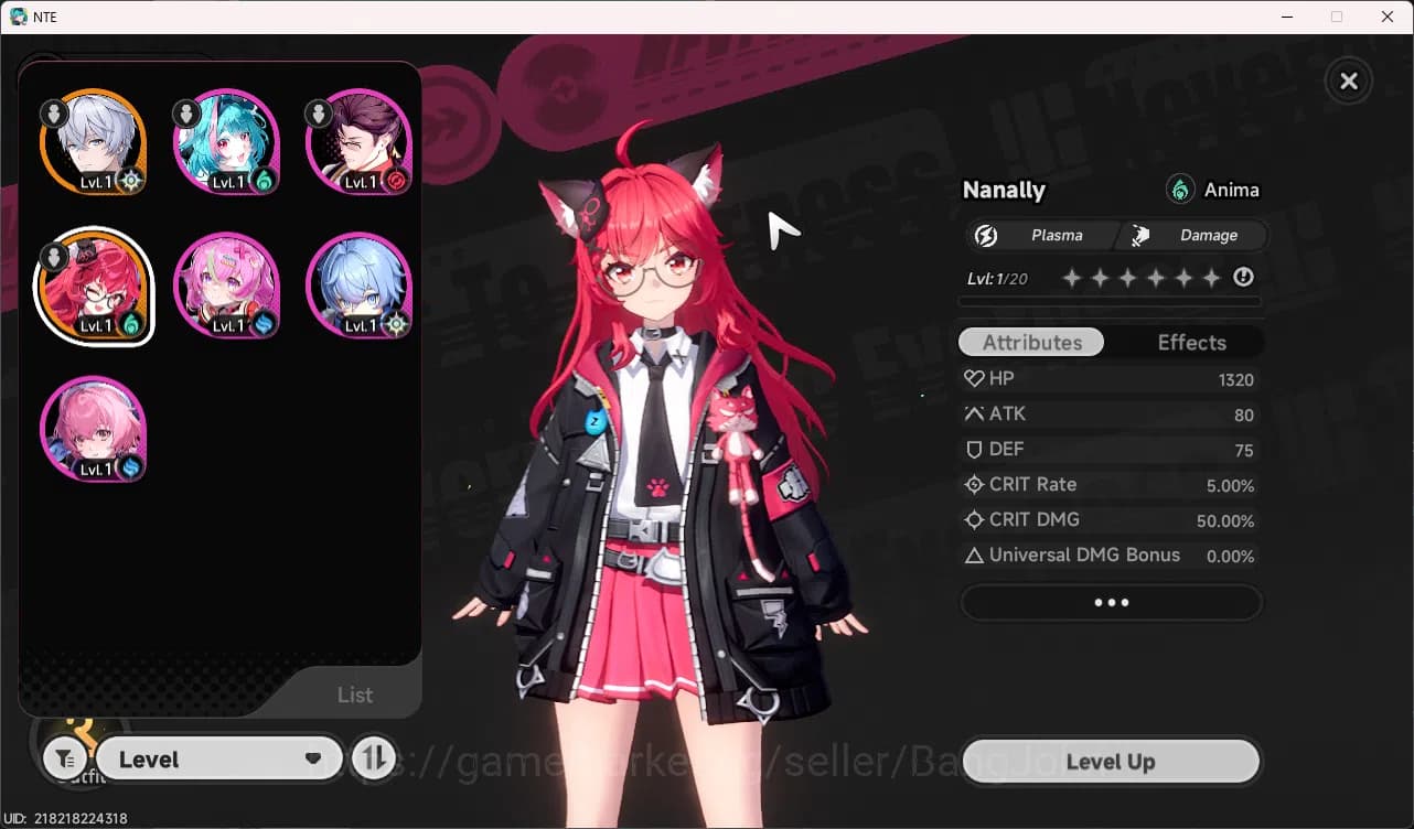 Neverness to Everness Accounts EU | Starter Lvl 3 | 1 S Nanally + 5 A Char + Car image 10