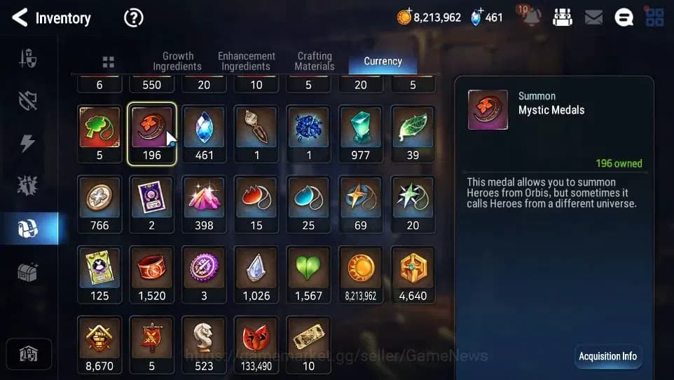 Epic Seven Accounts GLOBAL Unverif|10 ML(Notos,Salome,NM Luna,Zio,Etc) image 20